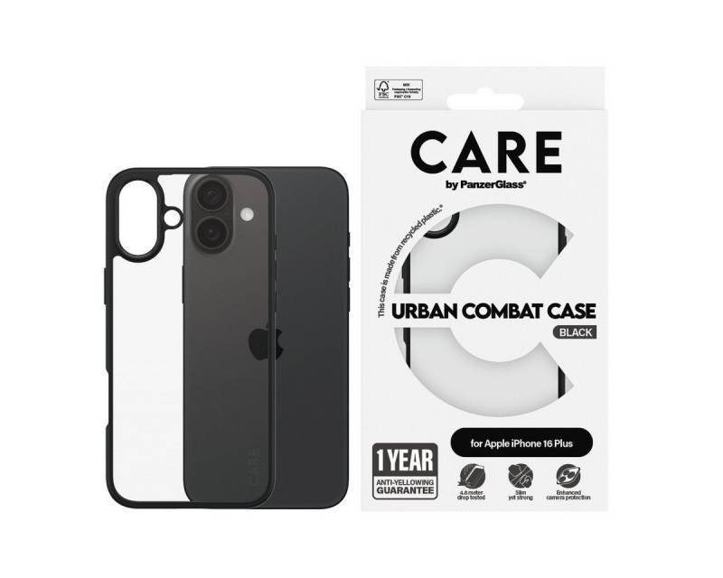 CARE by PanzerGlass Handyhülle Urban Combat Case für Apple iPhone 16 Plus, Backcover, Schutzhülle, Handyschutzhülle, Case, Schutzcase, stoßfest von CARE by PanzerGlass