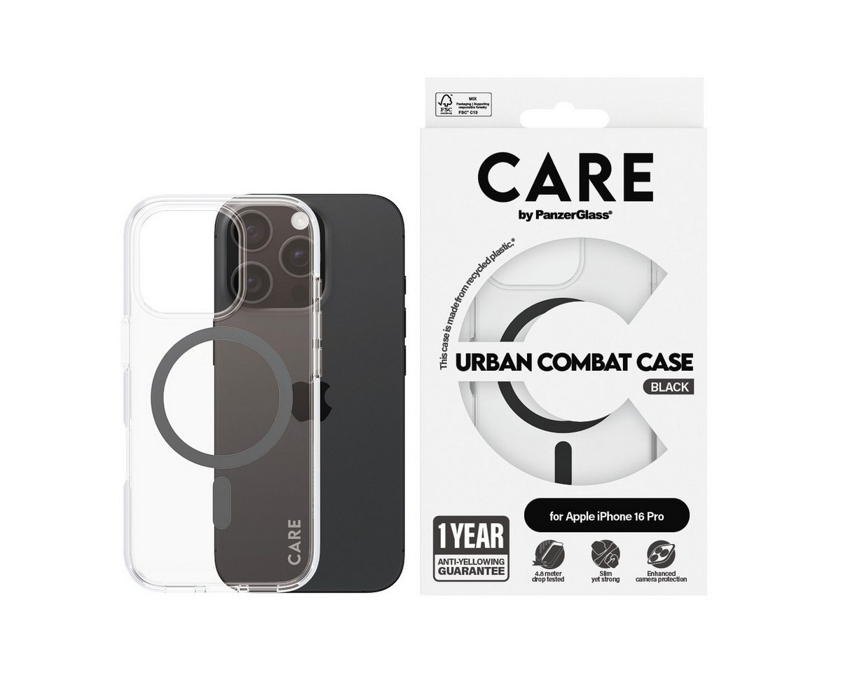 CARE by PanzerGlass Handyhülle Urban Combat Case mit MagSafe für Apple iPhone 16 Pro, Backcover, Schutzhülle, Handyschutzhülle, Case, Schutzcase, stoßfest CARE by PanzerGlass Handyhülle Urban Combat Case mit MagSafe für Apple iPhone 16 Pro, Backcover, Schutzhülle, Handyschutzhülle, Case, Schutzcase, stoßfest von CARE by PanzerGlass