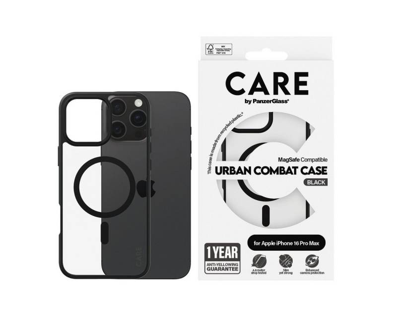 CARE by PanzerGlass Handyhülle Urban Combat Case mit MagSafe für Apple iPhone 16 Pro Max, Backcover, Schutzhülle, Handyschutzhülle, Case, Schutzcase, stoßfest von CARE by PanzerGlass