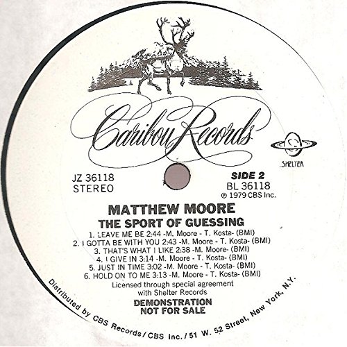 SPORT OF GUESSING LP (VINYL ALBUM) US CARIBOU 1979 von CARIBOU