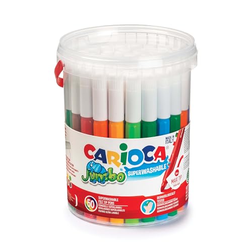Carioca Jumbo50 Filzstifte, abwaschbar von Carioca