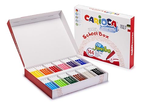 CARIOCA Maxi Jumbo School Box – 144 Stück, 42826/B von CARIOCA