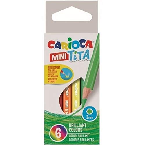 Carioca Mini Tita Buntstifte, sechseckig, 6 Stück von CARIOCA