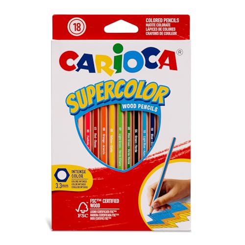 Carioca Supercolor Pastellfarben, 18 Stück, 43392 von CARIOCA