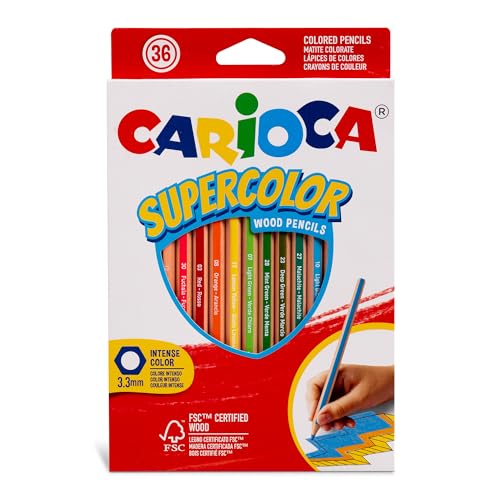 Carioca Supercolor Pastellfarben, 36 Stück, 43394 von CARIOCA
