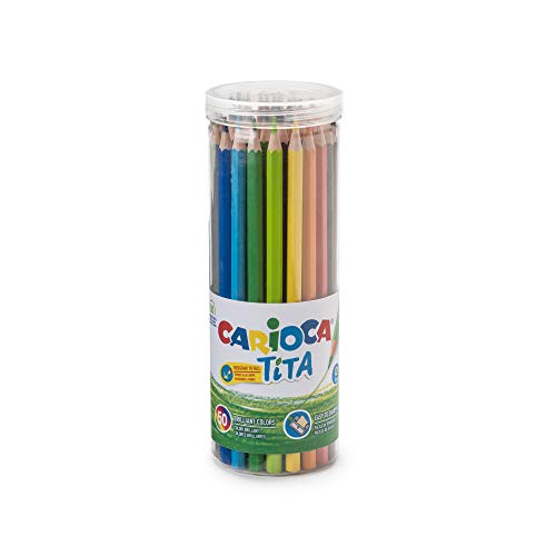 Carioca TITA | 42872 - Bleistifte aus Kunstharz, sechseckig, 50 Stück von CARIOCA