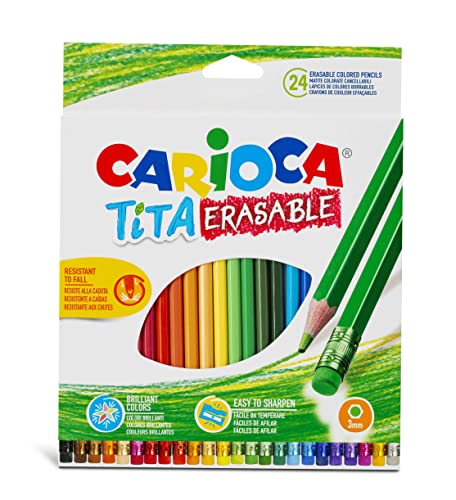 Carioca TITA Radierbare Bleistifte, 24 Stück von Carioca