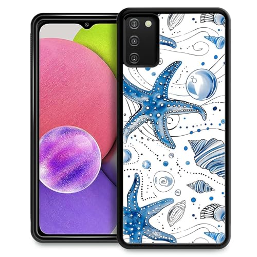 CARLOCA Kompatibel mit Samsung Galaxy A03S Hülle, Blau Muschel Seestern Meer Stern Muster für Mädchen Ultra Schutz Stoßfest Weich Silikon TPU Rutschfeste Rückseite CARLOCA Kompatibel mit Samsung Galaxy A03S Hülle, Blau Muschel Seestern Meer Stern Muster für Mädchen Ultra Schutz Stoßfest Weich Silikon TPU Rutschfeste Rückseite von CARLOCA