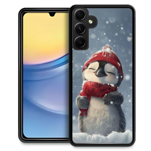 CARLOCA Kompatibel mit Samsung Galaxy A15 5G Hülle, niedliches Baby-Pinguin-Muster, ultra-Schutz, stoßfest, weiches Silikon, TPU, rutschfeste Rückseite für Samsung Galaxy A15 5G von CARLOCA
