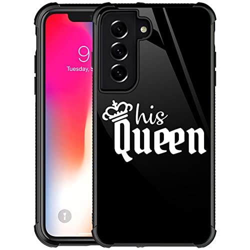 CARLOCA Kompatibel mit Samsung Galaxy S22 Hülle, Paar Seine Königin Muster Design für Mädchen Jungen, stoßfeste, kratzfeste Hülle für Samsung Galaxy S22 CARLOCA Kompatibel mit Samsung Galaxy S22 Hülle, Paar Seine Königin Muster Design für Mädchen Jungen, stoßfeste, kratzfeste Hülle für Samsung Galaxy S22 von CARLOCA