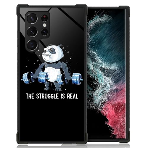 CARLOCA Kompatibel mit Samsung Galaxy S22 Ultra Hülle, Panda On Swole Identität Grafikdesign Stoßfest Anti-Scratch Hard Acryl Hülle für Samsung Galaxy S22 Ultra CARLOCA Kompatibel mit Samsung Galaxy S22 Ultra Hülle, Panda On Swole Identität Grafikdesign Stoßfest Anti-Scratch Hard Acryl Hülle für Samsung Galaxy S22 Ultra von CARLOCA