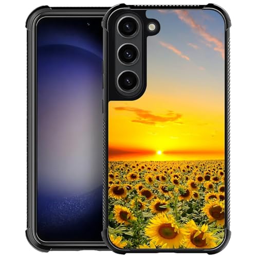 CARLOCA Kompatibel mit Samsung Galaxy S23 Hülle, Sonnenblumenblüte Sonnenuntergang Hüllen für Mädchen, modisches Grafikdesign, stoßfest, kratzfest, Fallschutz für Samsung Galaxy S23 CARLOCA Kompatibel mit Samsung Galaxy S23 Hülle, Sonnenblumenblüte Sonnenuntergang Hüllen für Mädchen, modisches Grafikdesign, stoßfest, kratzfest, Fallschutz für Samsung Galaxy S23 von CARLOCA