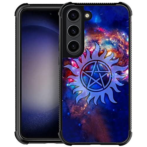 CARLOCA Kompatibel mit Samsung Galaxy S23 Hülle, supernatürliches Kosmos-Muster, ultra-Schutz, stoßfest, weiches Silikon, TPU, rutschfeste Rückseite für Apple Samsung Galaxy S23 von CARLOCA