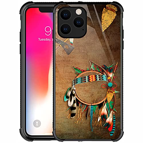 CARLOCA Kompatibel mit iPhone 13 Hülle, Indianerpfeilspitze mit indischem Muster für Mädchen und Jungen, stoßfest, kratzfest von CARLOCA