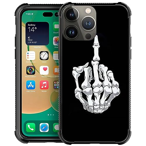 CARLOCA Kompatibel mit iPhone 15 Hülle, Totenkopf-Motiv, vertikales Fingermuster, iPhone 15, ultra-Schutz, stoßfest, weiches Silikon, TPU, rutschfeste Rückseite für iPhone 15 CARLOCA Kompatibel mit iPhone 15 Hülle, Totenkopf-Motiv, vertikales Fingermuster, iPhone 15, ultra-Schutz, stoßfest, weiches Silikon, TPU, rutschfeste Rückseite für iPhone 15 von CARLOCA