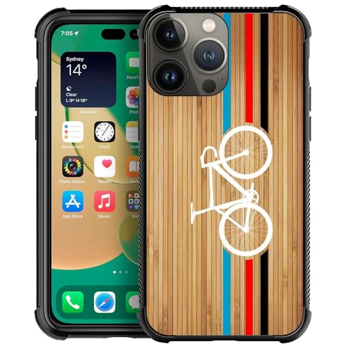 CARLOCA Kompatibel mit iPhone 15 Pro Hülle, Fahrradbahn, Radfahrmuster, iPhone 15 Pro, ultra Schutz, stoßfest, weiches Silikon, TPU, rutschfeste Rückseite für iPhone 15 Pro CARLOCA Kompatibel mit iPhone 15 Pro Hülle, Fahrradbahn, Radfahrmuster, iPhone 15 Pro, ultra Schutz, stoßfest, weiches Silikon, TPU, rutschfeste Rückseite für iPhone 15 Pro von CARLOCA