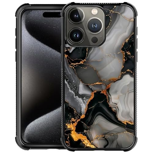 CARLOCA Kompatibel mit iPhone 16 Pro Max Hülle, Gold Schwarz Grau Marmor Muster für Mädchen Ultra Schutz Stoßfest Weiche Silikon TPU Rutschfeste Rückseite CARLOCA Kompatibel mit iPhone 16 Pro Max Hülle, Gold Schwarz Grau Marmor Muster für Mädchen Ultra Schutz Stoßfest Weiche Silikon TPU Rutschfeste Rückseite von CARLOCA
