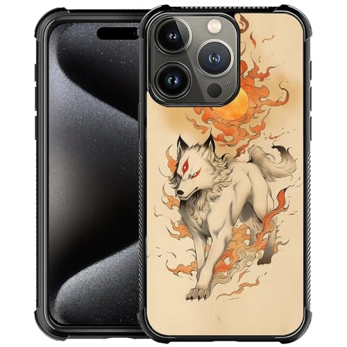 CARLOCA Kompatibel mit iPhone 16 Pro Max Hülle, Sonne Weiß Wolf Muster für Mädchen Ultra Schutz Stoßfest Weich Silikon TPU Rutschfeste Rückseite CARLOCA Kompatibel mit iPhone 16 Pro Max Hülle, Sonne Weiß Wolf Muster für Mädchen Ultra Schutz Stoßfest Weich Silikon TPU Rutschfeste Rückseite von CARLOCA