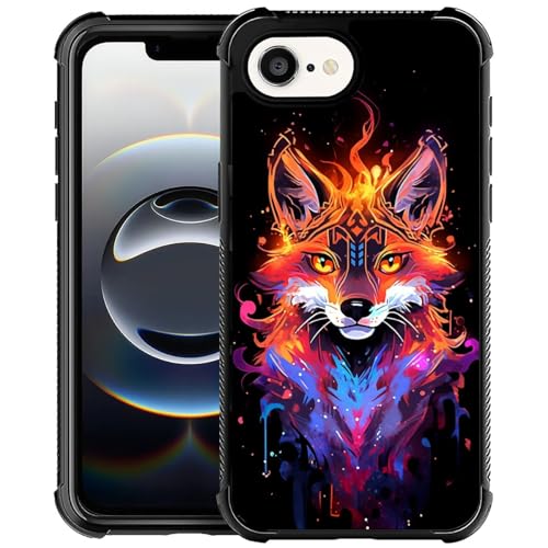 CARLOCA Kompatibel mit iPhone 16e Hülle, Blau Rot Flamme Fuchs Muster für Mädchen Ultra Schutz Stoßfest Weich Silikon TPU Rutschfeste Rückseite CARLOCA Kompatibel mit iPhone 16e Hülle, Blau Rot Flamme Fuchs Muster für Mädchen Ultra Schutz Stoßfest Weich Silikon TPU Rutschfeste Rückseite von CARLOCA