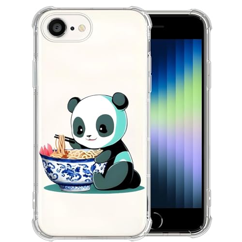 CARLOCA Kompatibel mit iPhone 16e Hülle für Mädchen, transparent mit Design, Kunststoff, stoßfest, TPU-Stoßdämpfer, Schutzhülle für iPhone 16e, Panda isst Nudeln CARLOCA Kompatibel mit iPhone 16e Hülle für Mädchen, transparent mit Design, Kunststoff, stoßfest, TPU-Stoßdämpfer, Schutzhülle für iPhone 16e, Panda isst Nudeln von CARLOCA