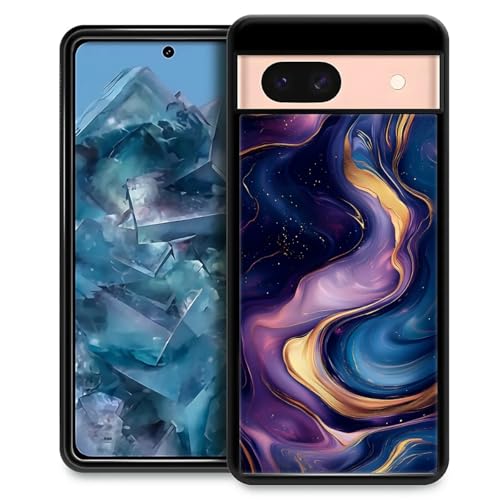 CARLOCA Schutzhülle für Google Pixel 8A, ultra Schutz, stoßfest, weiches Silikon, TPU, rutschfeste Rückseite, für Google Pixel 8A, Muster lila / goldfarben CARLOCA Schutzhülle für Google Pixel 8A, ultra Schutz, stoßfest, weiches Silikon, TPU, rutschfeste Rückseite, für Google Pixel 8A, Muster lila / goldfarben von CARLOCA