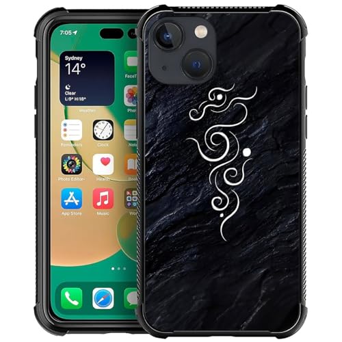 CARLOCA Schutzhülle für iPhone 13, ultra Schutz, stoßfest, weiches Silikon, TPU, rutschfeste Rückseite, weißes Logo, fließende Linien CARLOCA Schutzhülle für iPhone 13, ultra Schutz, stoßfest, weiches Silikon, TPU, rutschfeste Rückseite, weißes Logo, fließende Linien von CARLOCA