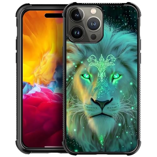 CARLOCA Schutzhülle für iPhone 15 Pro Max, für Mädchen und Jungen, ultra-Schutz, stoßfest, weiches Silikon, TPU, rutschfeste Rückseite, Motiv: Magische Fantasie, grüner Löwe CARLOCA Schutzhülle für iPhone 15 Pro Max, für Mädchen und Jungen, ultra-Schutz, stoßfest, weiches Silikon, TPU, rutschfeste Rückseite, Motiv: Magische Fantasie, grüner Löwe von CARLOCA