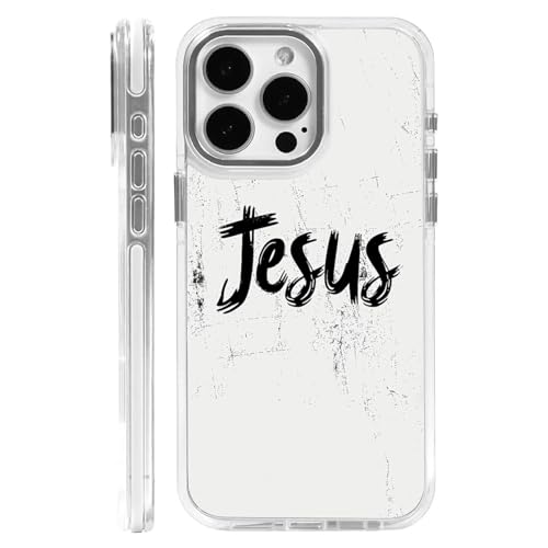 CARLOCA Schutzhülle für iPhone 16 Pro, kompatibel mit Magsafe, weiß, transparent, stoßfest, weiches Silikon, magnetische Aufladung, modisches Muster, schwarze Tinte, Kunst, Jesus CARLOCA Schutzhülle für iPhone 16 Pro, kompatibel mit Magsafe, weiß, transparent, stoßfest, weiches Silikon, magnetische Aufladung, modisches Muster, schwarze Tinte, Kunst, Jesus von CARLOCA