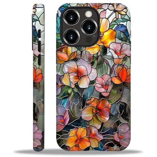 CARLOCA Schutzhülle für iPhone 16 Pro Max, kompatibel mit Magsafe, Ganzkörper-Schutzhülle, glänzend, stoßfest, magnetisch, ästhetisches Muster, 3D-Mosaik, Vintage, bunte Blumen CARLOCA Schutzhülle für iPhone 16 Pro Max, kompatibel mit Magsafe, Ganzkörper-Schutzhülle, glänzend, stoßfest, magnetisch, ästhetisches Muster, 3D-Mosaik, Vintage, bunte Blumen von CARLOCA