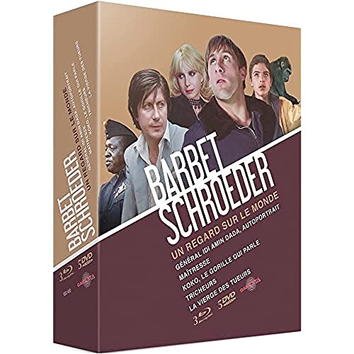 Barbet Schroeder - Coffret : La vierge des tueurs + Général Idi Amin Dada, autoportrait + Koko, le gorille qui parle + Maîtresse + Tricheurs [3 Blu-ray + 5 DVD] von CARLOTTA