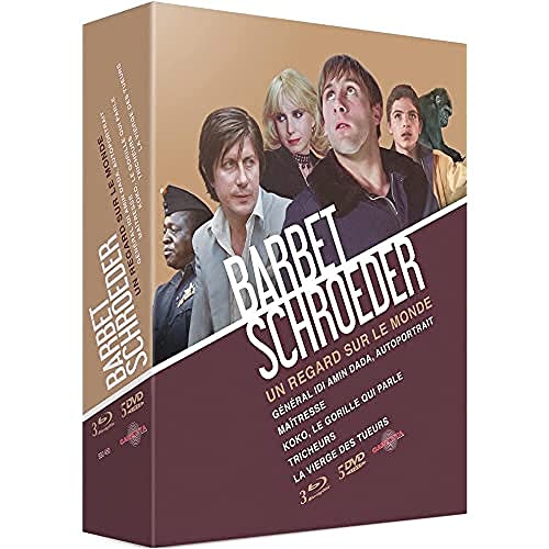 Coffret Barbet Schroeder : Un Regard sur Le Monde (3 Blu-Ray + 5 DVD : Général Idi Amin Dada, Autoportrait + Maîtresse + Koko, Le Gorille Qui Parle + Tricheurs + La Vierge des tueurs) von Arcadès