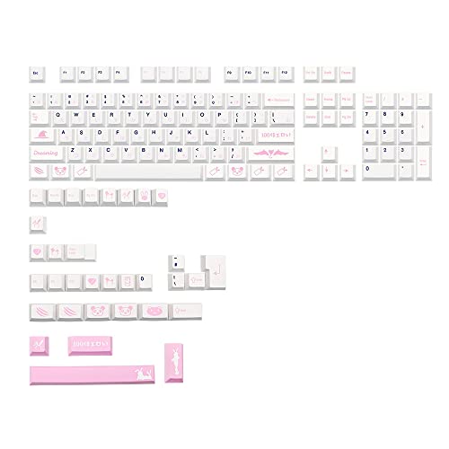 TPPIG 137 Tasten Träumendes Mädchen Theme Pbt Subbed Tastenkappe für Mx Schalter Mechanische Tastatur Tasten Kappe, Japanische Tastenkappe TPPIG 137 Tasten Träumendes Mädchen Theme Pbt Subbed Tastenkappe für Mx Schalter Mechanische Tastatur Tasten Kappe, Japanische Tastenkappe von CARMIN