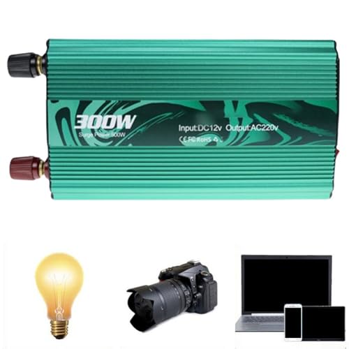 300 W Wechselrichter für DC 12 V/24 V auf AC 220 V Wechselrichter für Outdoor-Aktivitäten und Reisen (300 W, 220 V) von CARMOTTER