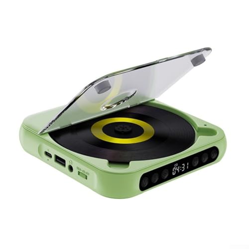 Der perfekte Reisebegleiter, leichter und tragbarer CD-Player, der für eine ununterbrochene Musikwiedergabe überall hin entwickelt wurde (918 Grün) von CARMOTTER