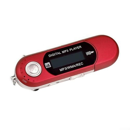 Leichter USB-MP3-Player, der mehrere Formate unterstützt, perfekt für Hörerlebnis (rot) von CARMOTTER