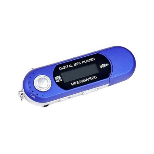 Leichter USB-MP3-Player, unterstützt mehrere Formate, perfekt für Hörerlebnis (blau) von CARMOTTER
