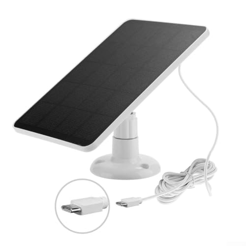 Zuverlässige Solar-Ladelösung für Blink-Kamera-Benutzer, 4-W-Panel und flexible Installationsmöglichkeiten (C Weiß) von CARMOTTER