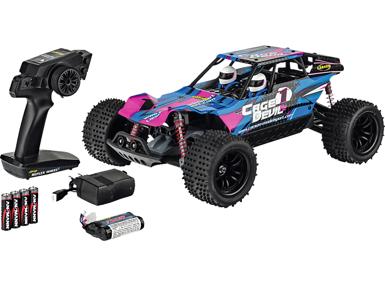 CARSON 1:10 Cage Devil FE 2.4G 100% RTR R/C Fahrzeug, Blau von CARSON