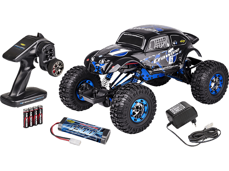 CARSON 1:10 X-Crawlee XL Beetle 2.4G 100% RTR R/C Fahrzeug, Schwarz von CARSON