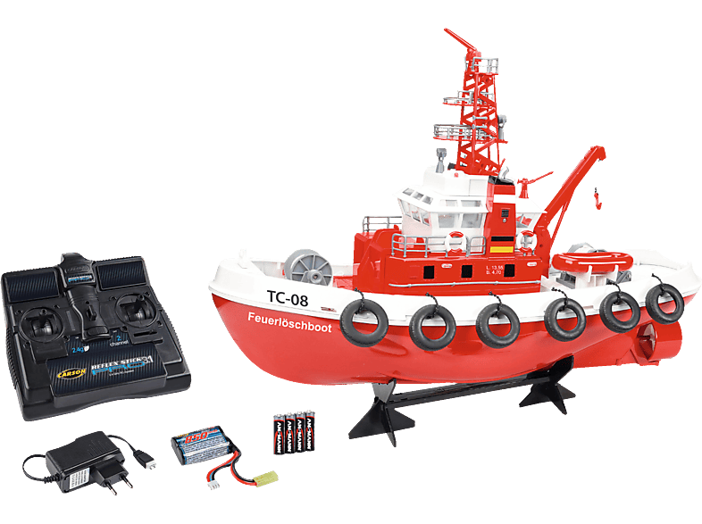 CARSON RC-Feuerlöschboot TC-08 2.4G 100% RTR Spielzeugboot, Rot von CARSON