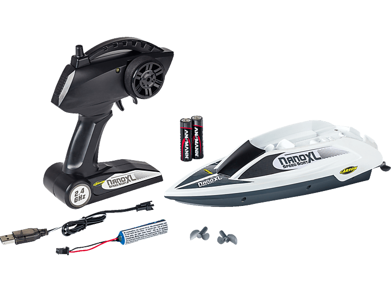 CARSON Speed Boat Nano XL 100% RTR R/C Spielzeugboot, Mehrfarbig von CARSON