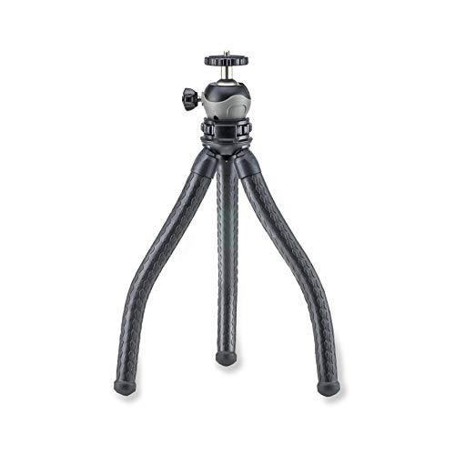Carson BoaPod Reisestativ mit flexiblen Beinen, Universal Smartphone-Adapter und Fernauslöser (TR-050), Black von Carson