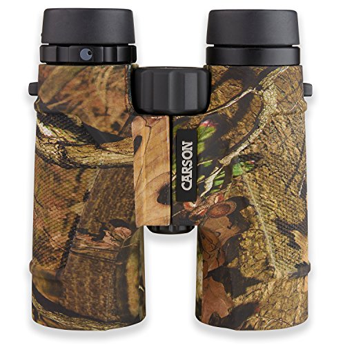 Carson Full-Size Fernglas, 10x42mm, MossyOak Tarnoptik, hochwertige ED-Glas Linsen, wasserdicht und beschlagfrei (TD-042EDMO) von Carson