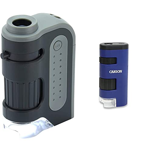 Carson MM-300 MicroBrite Plus 60x-120x LED Taschenmikroskop mit asphärischem Linsensystem & MM-450 PocketMicro 20x-60x Taschenmikroskop mit LED und asphärischen Linsen Carson MM-300 MicroBrite Plus 60x-120x LED Taschenmikroskop mit asphärischem Linsensystem & MM-450 PocketMicro 20x-60x Taschenmikroskop mit LED und asphärischen Linsen von CARSON