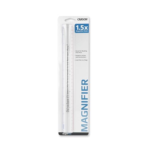 Carson MR-20 MagniRule 1,5x Stablupe mit integriertem Lineal Carson MR-20 MagniRule 1,5x Stablupe mit integriertem Lineal von Carson