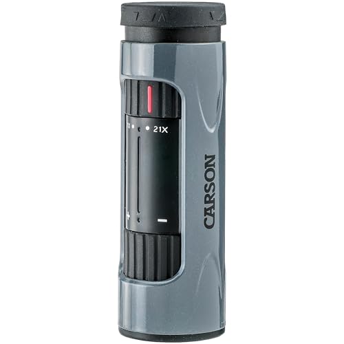 Carson MonoZoom 7x-21x Monokular mit Zoom Funktion und Vorrichtung zur Stativmontage (ZM-721) von Carson