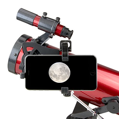 Carson Red Planet Series Newtonian Reflektor-Teleskop mit Universal-Smartphone-Digiscoping-Adapter (RP-100SP) von CARSON