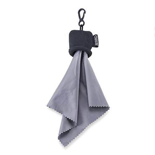 Carson Stuff-It Mikrofaser Reinigungstuch, 15,9 x 15,9 cm - Schwarz (SN-40BKAM) von Carson