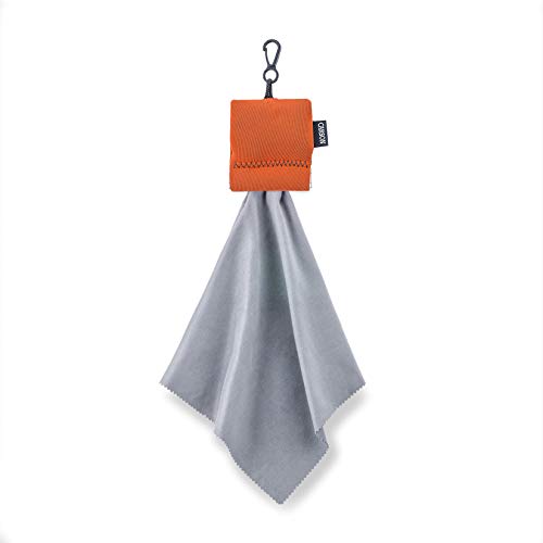 Carson Stuff-It Pro Mikrofaser Reinigungstuch, 20 x 20 cm - Orange (SN-80OR) von Carson