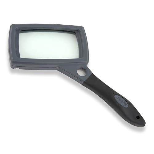 Carson SureGrip 2x Handlupe mit zwei Klappfüßen für den Freihandbetrieb (SG-16) von Carson